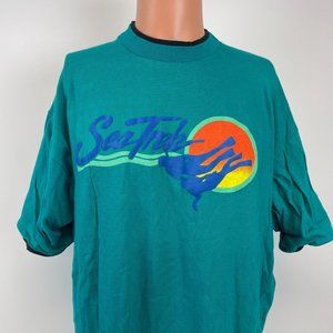 Royal Caribbean Sea Trek Diving Single Stitch T Shirt Vtg 90s Size XL